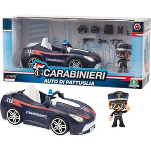 Giochi Preziosi Auto dei Carabinieri con Mini Action Hero 7 cm, Luci a Ruota Libera e Accessori Inclusi, Per Bambini dai 4 Anni