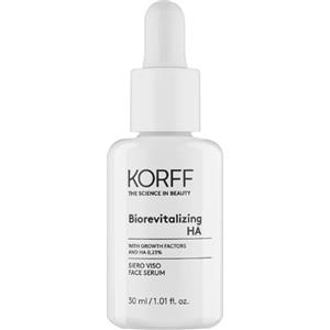 Korff Biorevitalizing HA Siero Viso 30 ml - Siero Ridensificante e Ristrutturante con Acido Ialuronico e 5 Fattori di Crescita
