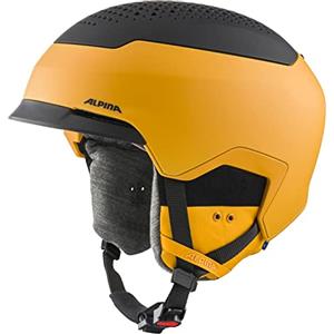 ALPINA Unisex - Adulti, GEMS Casco da sci, burned-yellow black matt, 55-59 cm