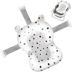 Adoraland Vaschetta Bagnetto Neonato Vasca Bagno Pieghevole Neonati Bambini Supporto Riduttore Cuscino Materassino Baby Sdraietta Bacinella Tappetino Bambino Tinozza Bimbi Salvaspazio Portatile (bianco)
