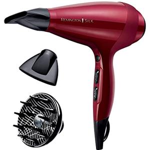 Remington Asciugacapelli Professionale 24000W - Griglia in Ceramica infusa di Proteine della Seta, per risultati più luminosi - Generatore di ioni, Funzione TurboBoost, Flusso D'aria 140Km/h, AC9096