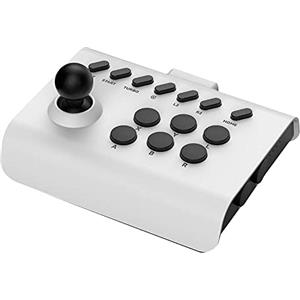 Generic MayHei Arcade Fight Stick Gioco Combattimento Joystick Controller per Switch PS4 PS3 Ultimate Pandora Scatola Antiscivolo PC Android IOS Cellulare (Bianco Nero)