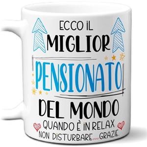 Tazza pensionato uomo