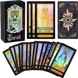 DMZK Tarocchi Carte, Gioco di Carte con Scatola per Principianti,78 Pezzi