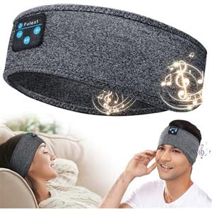 Fulext Cuffie per dormire Bluetooth, morbide ed elastiche, comode, con fascia Bluetooth, per uomini, donne, adolescenti, Natale, festa della mamma, compleanno