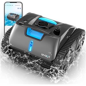 WYBOT Robot Piscina Fuori Terra con App, Aspirapolvere per Piscina da 240 Minuti, Robot Piscina Pareti e Fondo con Motore da 65 W, Sensore a Infrarossi, Ciclo di Pulizia, Fino a 200㎡