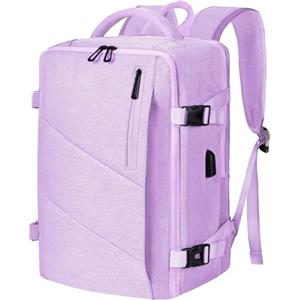 Leyrica Zaino da Viaggio per Ryanair/Wizzair 40x20x25 Bagaglio a Mano Unisex Borse da Cabina Zaino per Laptop 15 pollici Daypack Casual Zaino Università Zaino (Viola)