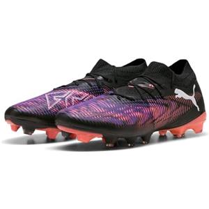PUMA Future 8 Match FG/AG, Scarpe da Calcio Unisex-Adulto, Black White-Glowing Red, 46 EU