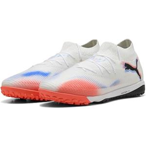 Puma Scarpe da Calcio Unisex Future 8 PRO Cage, Puma Bianco Puma Nero Rosso Brillante, 40.5 EU