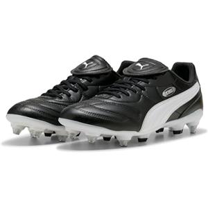 Puma Scarpe da Calcio Unisex King Liga Mxsg, Puma Black Puma White Puma Silver, 42.5 EU
