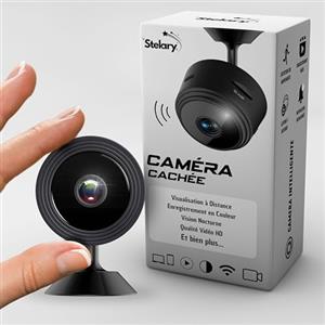 Stelary Telecamera Spia | Supporto Magnetico | Telecamera Nascosta Mini HD 1080P | Sorveglianza discreta Visione Notturna | Telecamera Sicuro per Casa | Micro SD 128 GB | WiFi-Bluetooth | Facile da