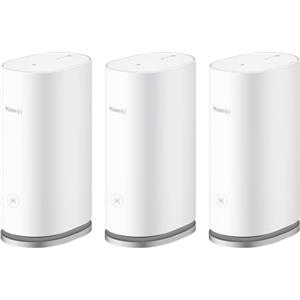 HUAWEI WiFi Mesh 3, Router Wi-Fi 6 Mesh AX3000 per tutta la casa, Copre fino a 200-400 mq Pacchetto da 3, 9 porte GE in totale, Sicurezza HomeSec