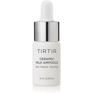 TIRTIR Ceramic Milk Ampoule - Siero Idratante e Illuminante per Viso 10 ml con Squalano e Estratto di Crusca di Riso
