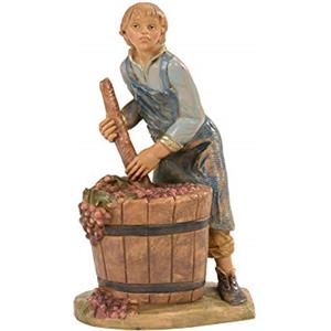 Fontanini Statuine presepe:Pastore che pigia uva 12cm Fontanini 192