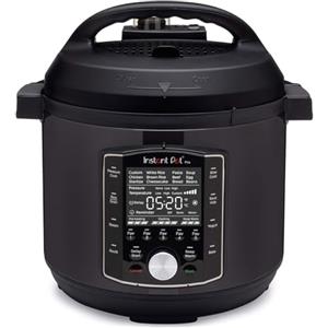 Instant Pot Pro 10 in 1 Electric Multi Cooker 1200W 7.6L - Pressure Cooker, Slow Cooker, Rice Cooker, Steamer, Sauté Pan, Steriliser, Yoghurt Maker, Sous Vide Device - Black Stainless Steel