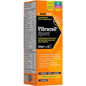 Namedsport Vibracell Sport - Integratore Multivitaminico Liquido 300ml con Estratti Vegetali e Succhi Biologici