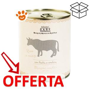 Barf Dog Alimento Completo Manzo - Lattina Da 800 Gr - CONFEZIONE RISPARMIO