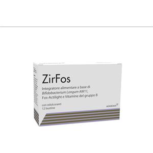 Zir Combi, Integratore Alimentare a Base di Bifidobacterium Longum Bb536, Lactobacillus Rhamnosus Hn001 e Vitamina B6, per L'Equilibrio della Flora Batterica Intestinale, 12 Bustine