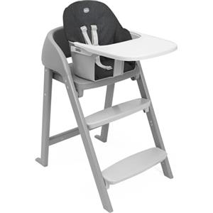 Chicco Sedia Evolutiva Crescendo Lite completa di accessori: seggiolone, vassoio e imbottitura, Sedia Bambino 36 Mesi-40 kg, Grigio