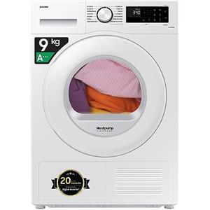 Samsung Asciugatrice Crystal EcoDry DV90CGC2A0TE/ET, 9 kg, Pompa di Calore, Wifi, Sensore Optimal Dry, Filtro 2 in 1, Carica Frontale, 60L x 85H x 63P cm