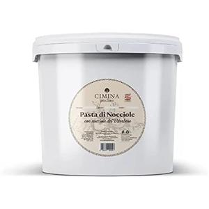 CIMINA DOLCIARIA Crema-Pasta di nocciola Tonda Gentile Romana 100% in purezza- Base per gelato alla Nocciola.