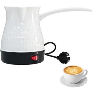 Byzesty Bollitore per caffè turco, 500 ml, macchina per espresso, macchina per caffè turco, caffettiera elettrica, caffettiera per casa, ufficio, viaggi, espresso, moka, tè