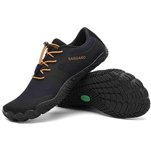 SAGUARO Barefoot Shoes Uomo Scarpe Barefoot Donna Scarpe Minimaliste Traspiranti Scarpe a Piedi Nudi Antiscivolo Scarpe Trail Running Scarpe Dita Lapislazzuli Blu EU Gr.45