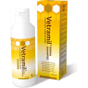 Vetramil Dermashampoo Al Miele 150ml - Shampoo Lenitivo per Cani con Irritazioni Cutanee