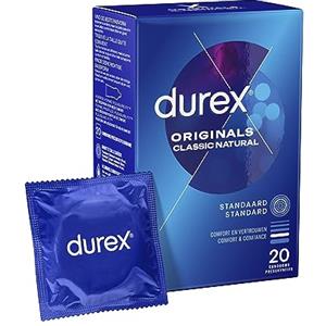 Durex Classic Natural - 20 Condoms - 70 Gr, Neutro