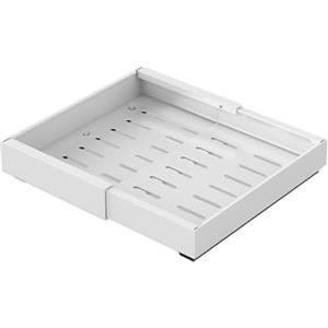 Agrdeed Cassetto Telescopico, Espandibile Ripiani per Cassetti Estraibili per Armadio da Cucina, per armadio da cucina, pentola e padelle organizer (bianco)(32-48 cm)