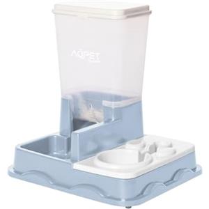 AQPET Dispenser Automatico Acqua e Cibo per Cani e Gatti - Mangiatoia Abbeveratoio 2 in 1, Grande Capienza per Alimenti Freschi e Idratazione Costante, Ideale per Animali Domestici di Tutte le Taglie