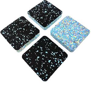 DoIove Tappetini protettivi per pavimenti 10 cm x 10 cm, tappetini antivibrazioni per tapis roulant, cuscinetti ammortizzatori per lavatrice, asciugatrice, macchina da cucire, confezione da 4, 2 cm