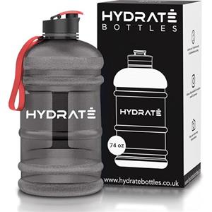 HYDRATE Bottles Borraccia Palestra, Cotone, 1 Unità, 34x34x5cm, Ideale per Sport, Blu