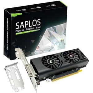 SAPLOS GTX 1050 Scheda Grafica per PC, 4GB GDDR5 128-bit, HDMI DisplayPort DVI-D, Computer GPU, Scheda video per giochi, PCI Express x16, DirectX 12