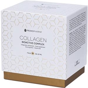 Promopharma Collagen Bioactive Complex - Integratore alimentare in 20 fiale da 25 ml con peptidi di collagene, zinco e vitamina C