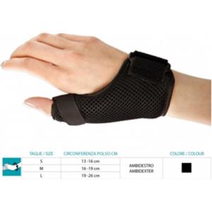 Safte Orione 242 Ortesi Immobilizzazione Pollice Modellabile Ambidestro Nero M