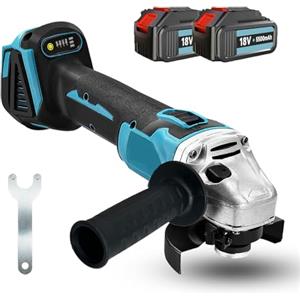 ANUPTTA Smerigliatrice Angolare, Compatibile con Makita DGA517Z, 18V BL1840 BL1850 BL1860 Smerigliatrice Angolare Elettrica, Diametro di 125mm con 2x 5.5Ah Batteria e