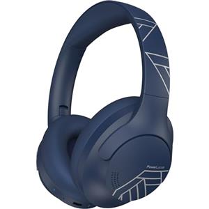 PowerLocus Cuffie Wireless Bluetooth, 50 ore di riproduzione, Cuffie Over Ear con 4 EQ Modalità di Suono, HiFi Suono, Cuffie Senza Fili con Microfono per Viaggio/Telefono/PC/Ufficio (Blu)
