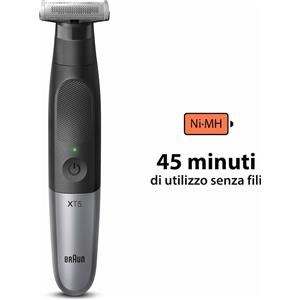 Braun Regolabarba SERIES X XT5100 Nero e Grigio