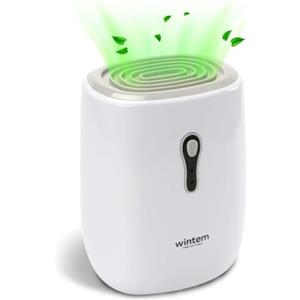 Wintem Deumidificatore Casa Muffa e Umidità Silenzioso Portatile da 500ml - Ideale per Ambienti fino a 100mq con Tecnologia Peltier per Risparmio Energetico - Certificato Italia