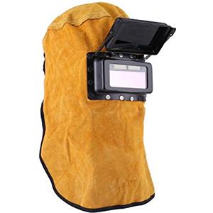 Hililand Cuffia per saldatore con filtro oscurante per auto, maschera in pelle durevole, buona qualità