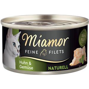 Miamor Delicato Filetto Naturale - Alimento umido per gatti con pollo e verdure, 80g