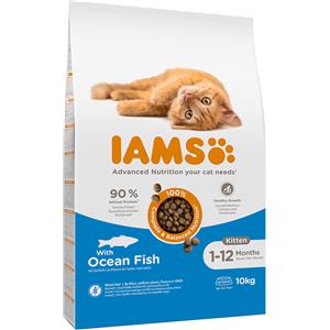 IAMS Crocchette Secche per Gattini con Pesce Oceanico - Alimento Completo 10 kg