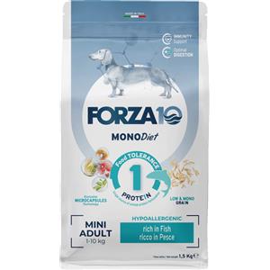 Forza10 Mini Diet Alimento Secco Ipoallergenico al Pesce per Cani di Taglia Piccola - 1,5 kg