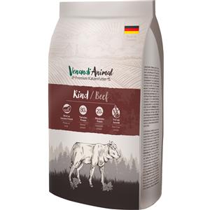 Venandi Animal Cibo Secco per Gatti al Manzo - 1,5 kg, Senza Cereali, con Carne Fresca e di Alta Qualità