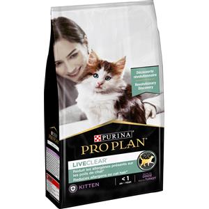 PURINA Pro Plan LiveClear® Gattini Ricco in Tacchino - Cibo Secco Bilanciato per Gattini 1,4 kg