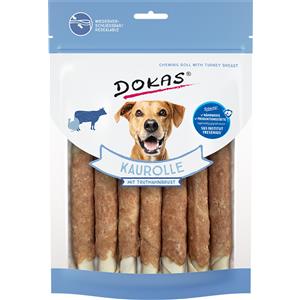 Dokas Involtini da Masticare per Cani - Snack al Petto di Tacchino - 190 g