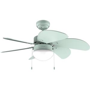 Cecotec - Ventilatore da Soffitto con luce EnergySilence Aero 3600 Vision Full Mint, 50W, Diametro 92 cm, 3 Velocità, 6 Lame Reversibili, Inverno-Estate, Utilizzo Facile, Interruttore a Catena