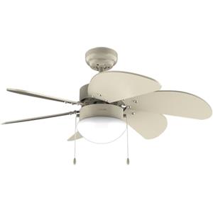 Cecotec - ventilatore da Soffitto con luce EnergySilence Aero 3600 Vision Full SunLight, 50 W, Diametro 92 cm, 3 Velocità, 6 Lame Reversibili, Inverno-Estate, Utilizzo Facile, Interruttore a Catena