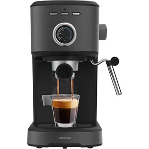 Cecotec macchine per caffè espresso Power Espresso 20 Pecan Steel. Caffettiera espressa digitale, con 20 bar e vapore orientabile.